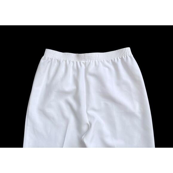 ALIA Womens Plus Size 16W Petite White Pull On Elastic Waist High Rise Pants - Picture 4 of 5
